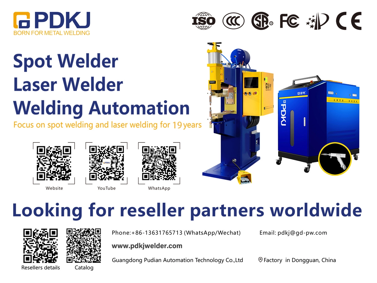 Ank&uuml;ndigung der Einstellung globaler Vertriebspartner und Vertreter von PDKJ Welding Equipment